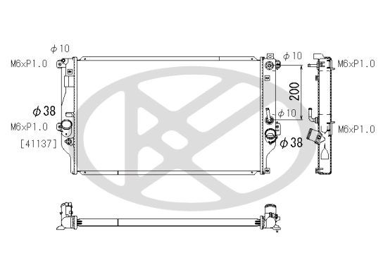 Radiator racire motor