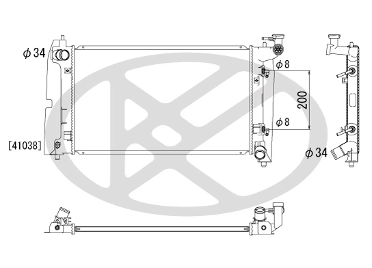 Radiator racire motor
