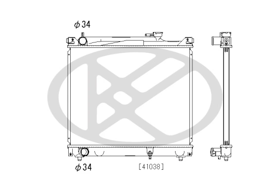 Radiator racire motor