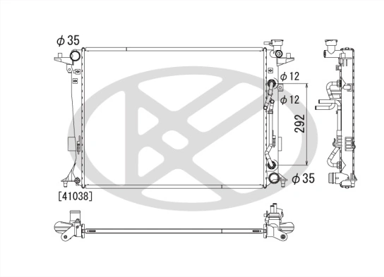 Radiator racire motor