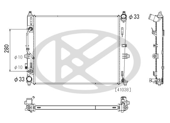 Radiator racire motor
