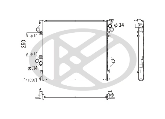 Radiator racire motor