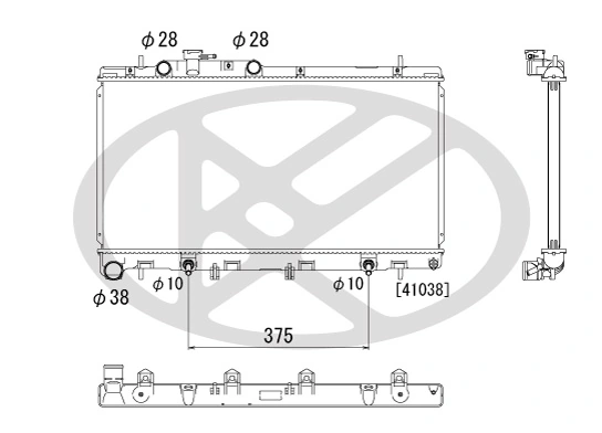 Radiator racire motor