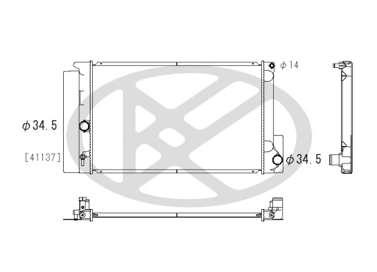 Radiator racire motor