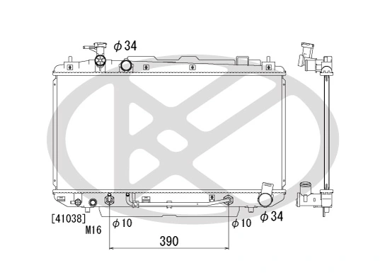 Radiator racire motor