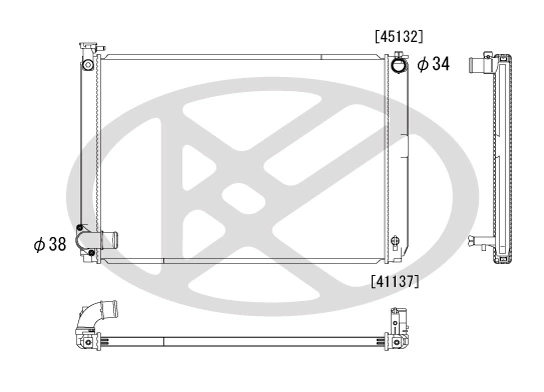 Radiator racire motor