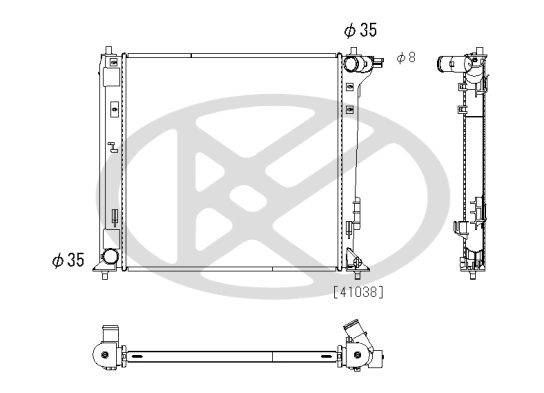 Radiator racire motor