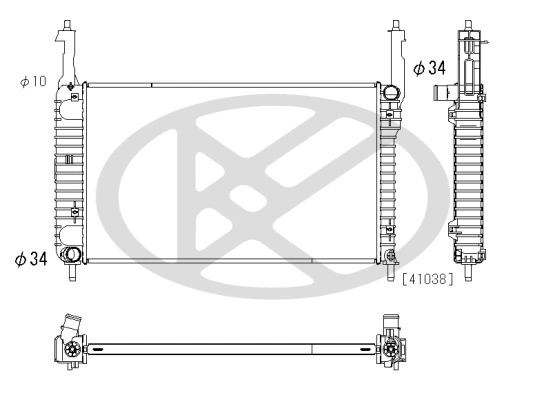 Radiator racire motor