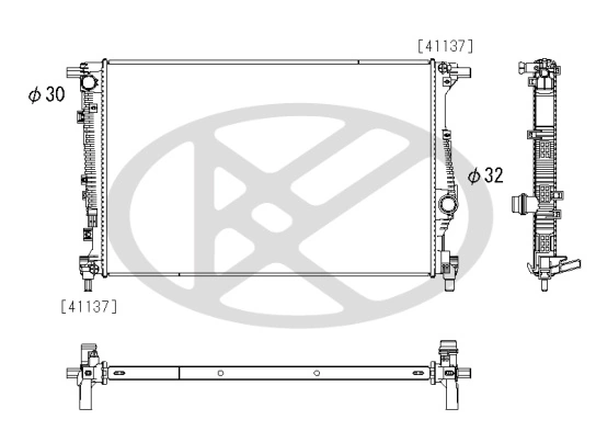 Radiator racire motor