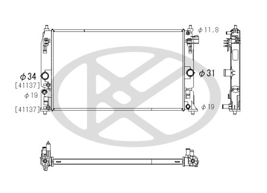 Radiator racire motor
