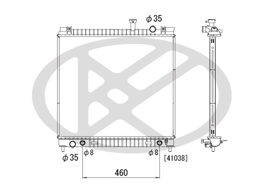Radiator racire motor