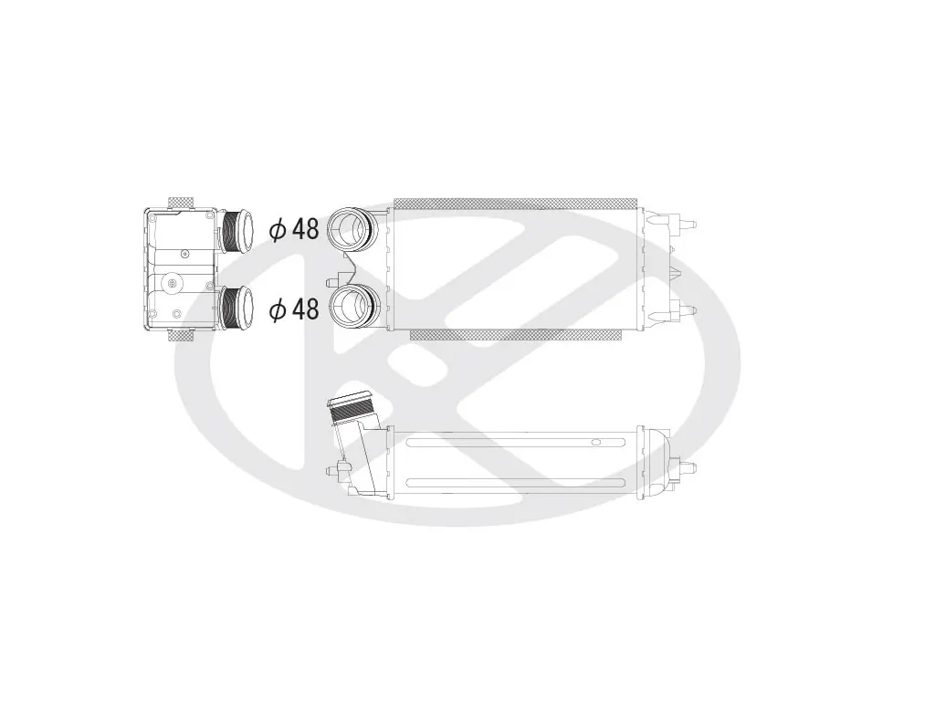 Intercooler, compresor