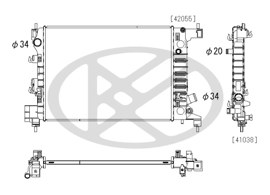 Radiator racire motor