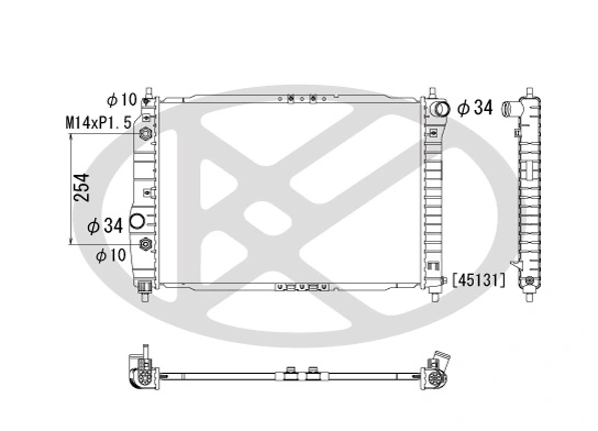 Radiator racire motor