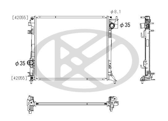 Radiator racire motor