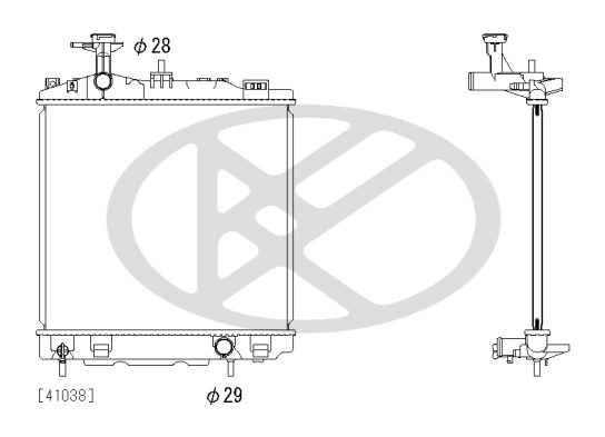 Radiator racire motor