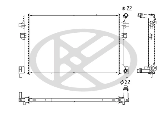 Radiator racire motor