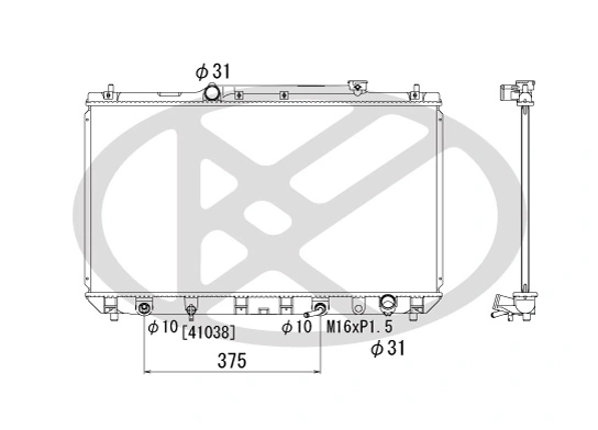 Radiator racire motor