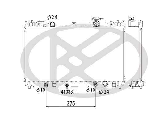 Radiator racire motor