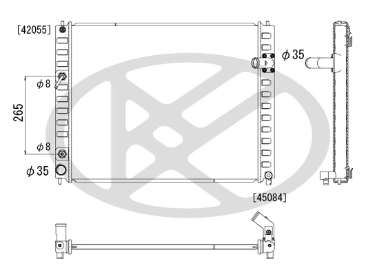 Radiator racire motor