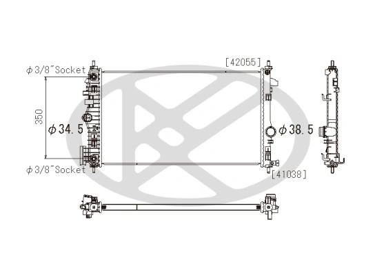 Radiator racire motor