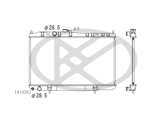 Radiator racire motor