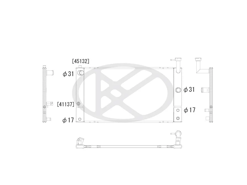Radiator racire motor