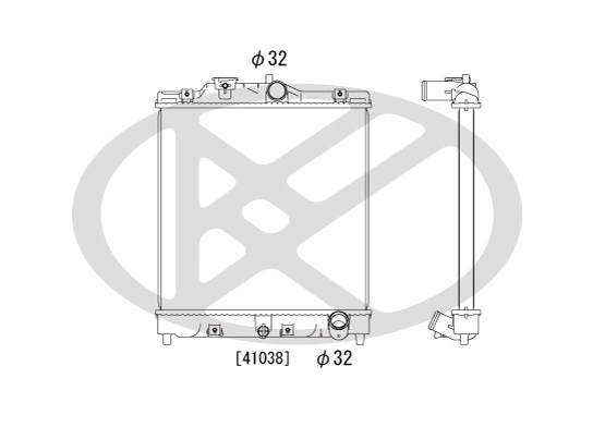 Radiator racire motor