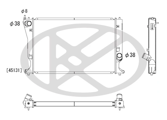 Radiator racire motor