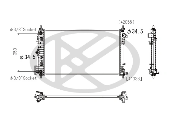 Radiator racire motor