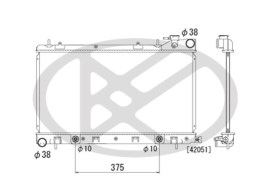 Radiator racire motor