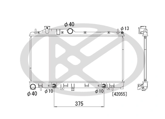 Radiator racire motor