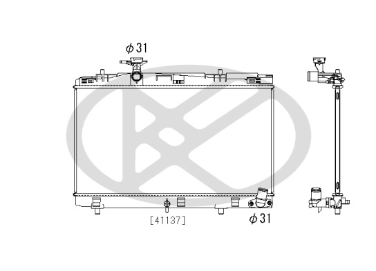 Radiator racire motor