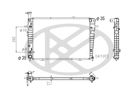 Radiator racire motor