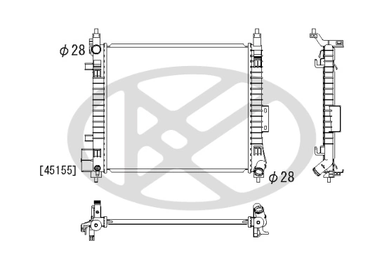 Radiator racire motor