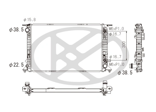 Radiator racire motor