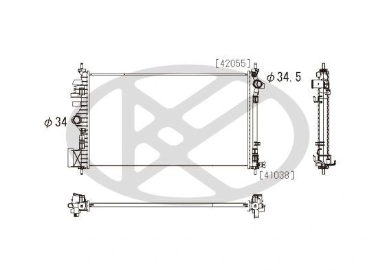Radiator racire motor