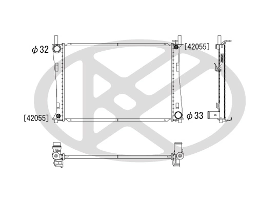Radiator racire motor