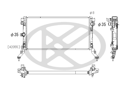 Radiator racire motor