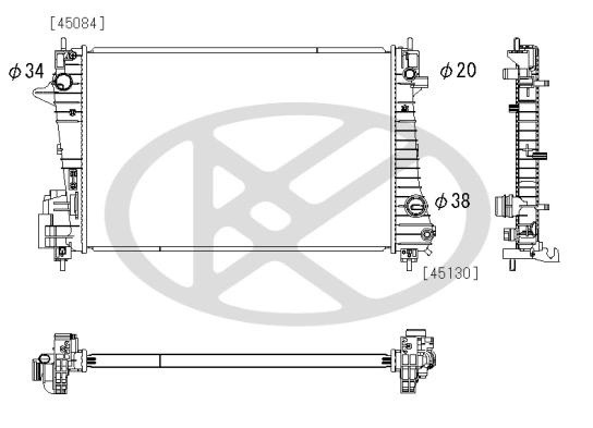 Radiator racire motor