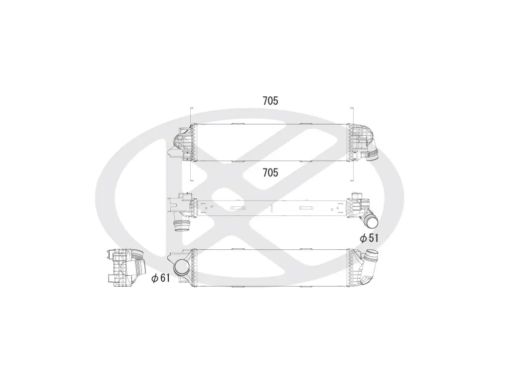 Intercooler, compresor