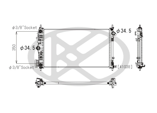 Radiator racire motor