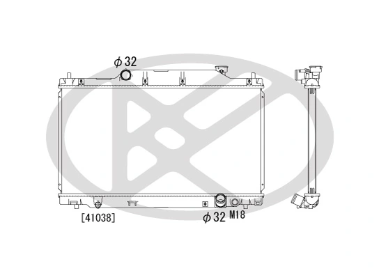 Radiator racire motor