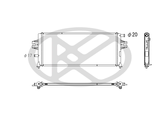 Radiator racire motor