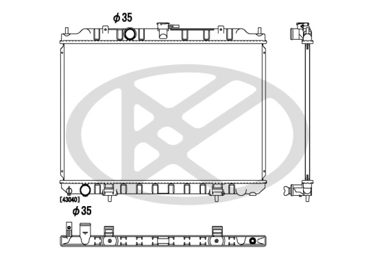 Radiator racire motor
