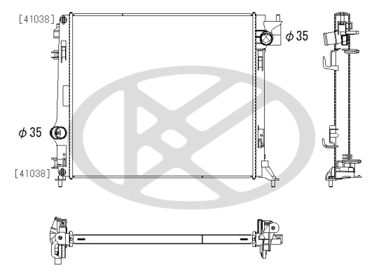 Radiator racire motor