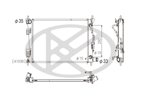 Radiator racire motor