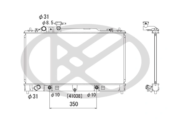 Radiator racire motor
