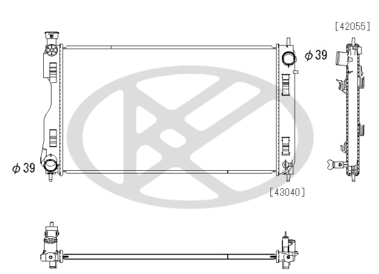 Radiator racire motor