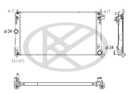 Radiator racire motor